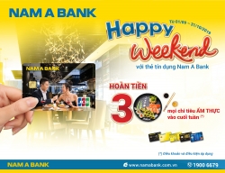 Ăn uống thả ga, hoàn tiền cực đã đến 30% cùng thẻ tín dụng Nam A Bank