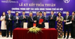 TP Hà Nội và Vietnam Airlines ký kết thỏa thuận hợp tác giai đoạn 2019- 2024