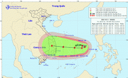 Bão số 6 sẽ tăng cấp nhanh, quay đầu hướng về Việt Nam