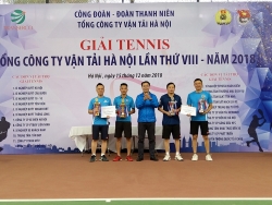 Sôi nổi giải đấu tennis lần thứ VIII của Transerco