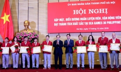 Gặp mặt, biểu dương các HLV, VĐV Hà Nội đạt thành tích xuất sắc sau Sea Games 30