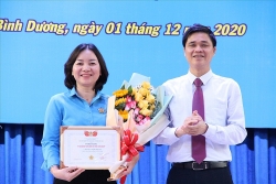 Bà Nguyễn Thị Kim Loan được bầu làm tân Chủ tịch Liên đoàn lao động tỉnh Bình Dương